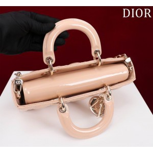 Dior Lady Medium D-Joy Bag patent Lambskin 26 x 13.5 x 5 cm