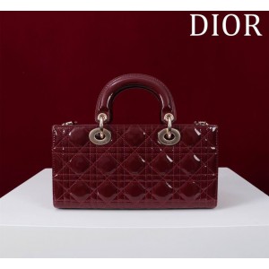 Dior Lady Medium D-Joy Bag patent Lambskin 26 x 13.5 x 5 cm