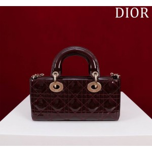 Dior Small Lady D-Joy Bag patent Lambskin 22 x 12 x 6 cm