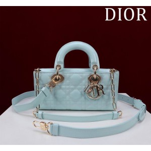 Dior Small Lady D-Joy Bag patent Lambskin 22 x 12 x 6 cm
