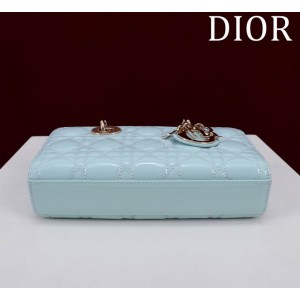 Dior Small Lady D-Joy Bag patent Lambskin 22 x 12 x 6 cm