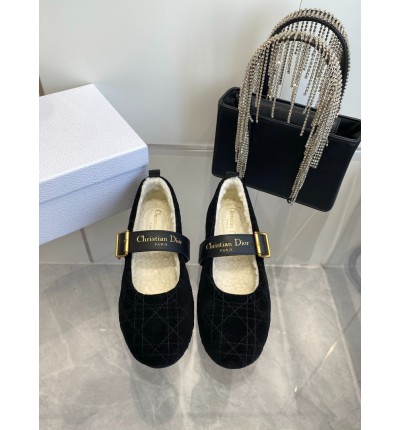 Dior Alps frost ballet flat shoes