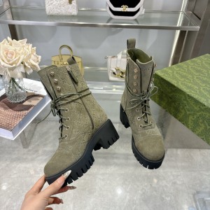 Gucci heeled boots suede Shoes