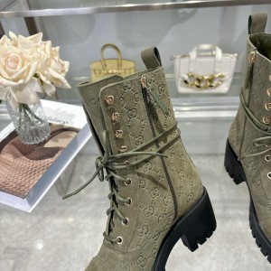 Gucci heeled boots suede Shoes