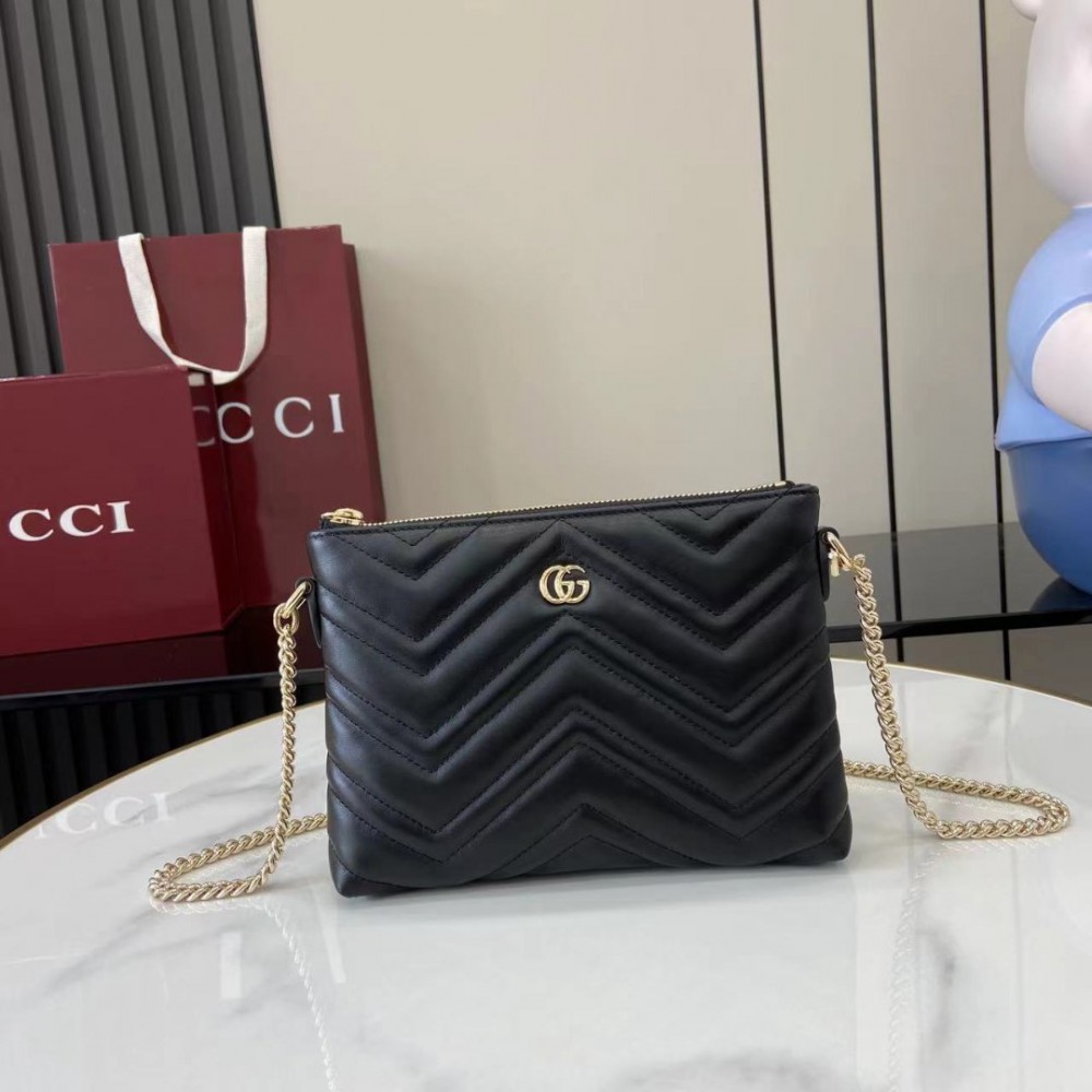 Gucci Marmont pochette with chain 837742 21x15x3.5cm Bags