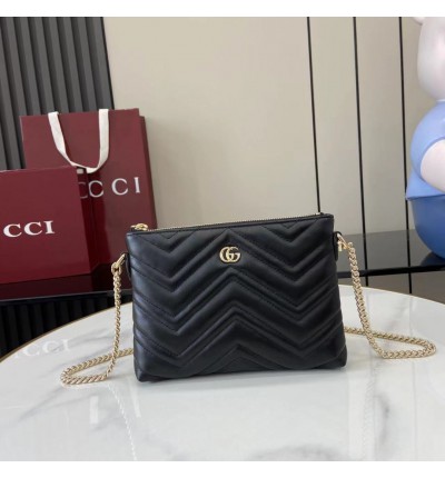 Gucci Marmont pochette with chain 837742 21x15x3.5cm