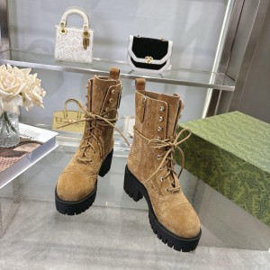Gucci heeled boots suede Shoes