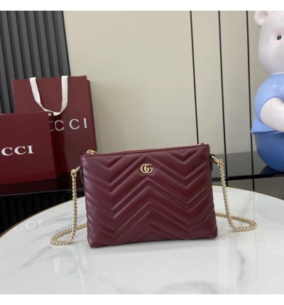 Gucci Marmont pochette with chain 837742 21x15x3.5cm