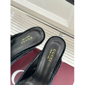 Gucci horsebit slingback mules velvet 36-41 8.5cm heel