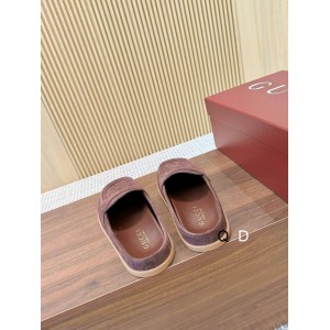 Celia Debossed suede mules brown 35-42 Shoes