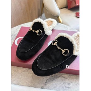 Gucci shearling trimmed suede mules 36-41 Shoes
