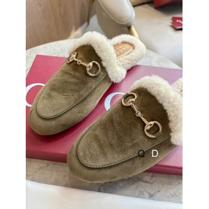 Gucci shearling trimmed suede mules 36-41 Shoes