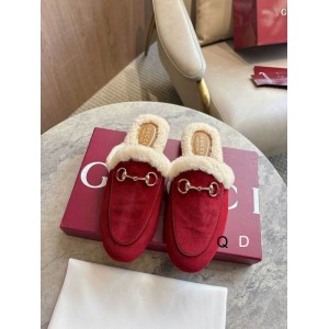 Gucci shearling trimmed suede mules 36-41 Shoes