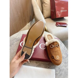 Gucci shearling trimmed suede mules 36-41 Shoes