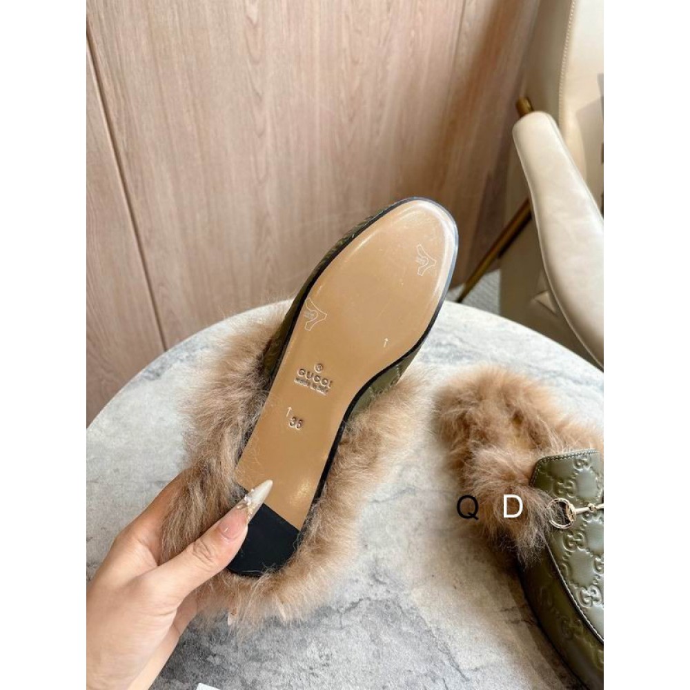 Gucci shearling horsebit mules 36-41 Shoes