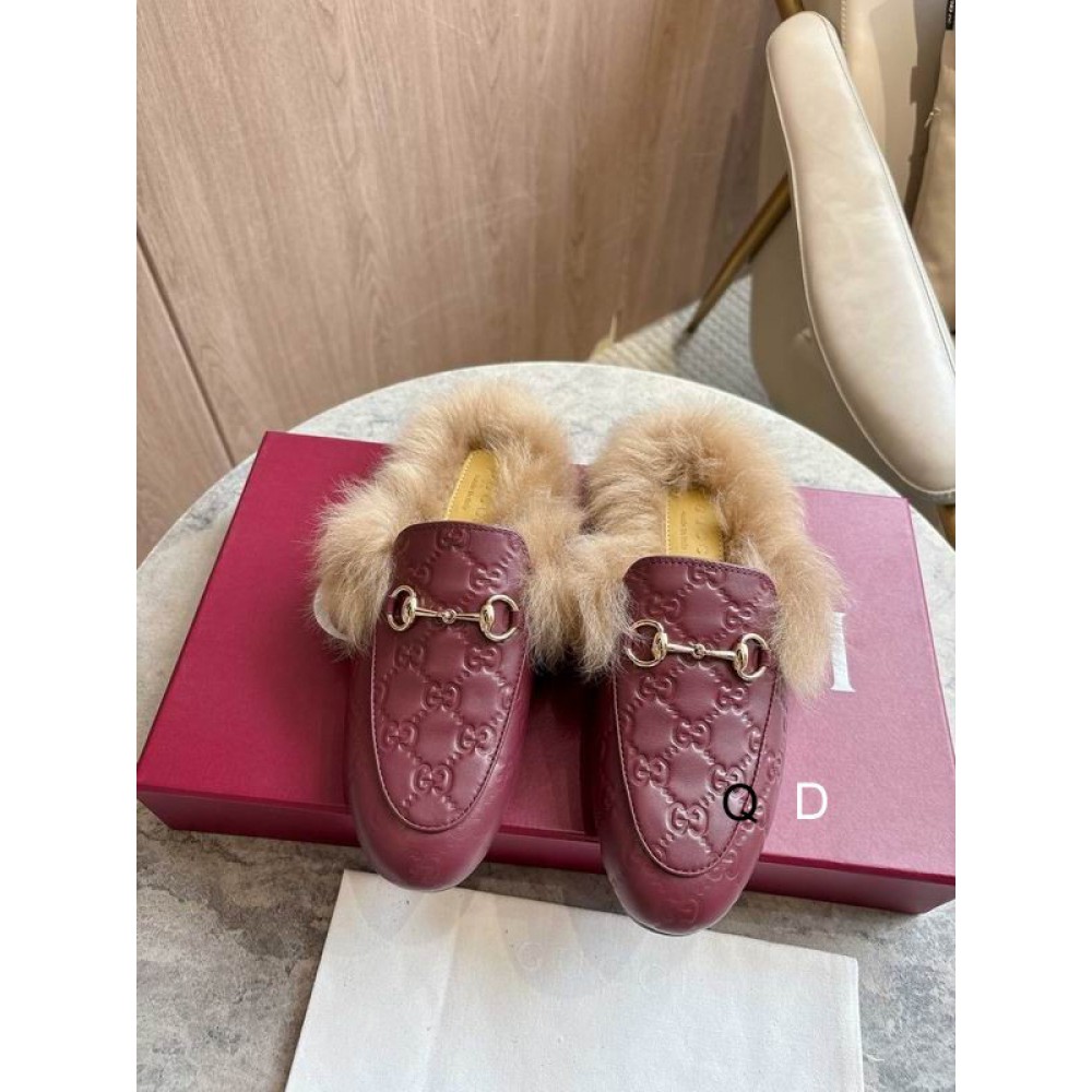 Gucci shearling horsebit mules 36-41 Shoes