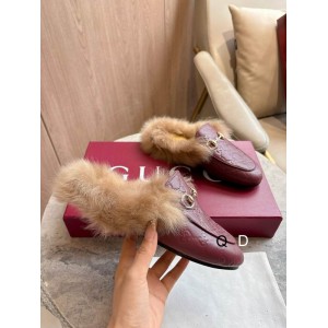 Gucci shearling horsebit mules 36-41 Shoes