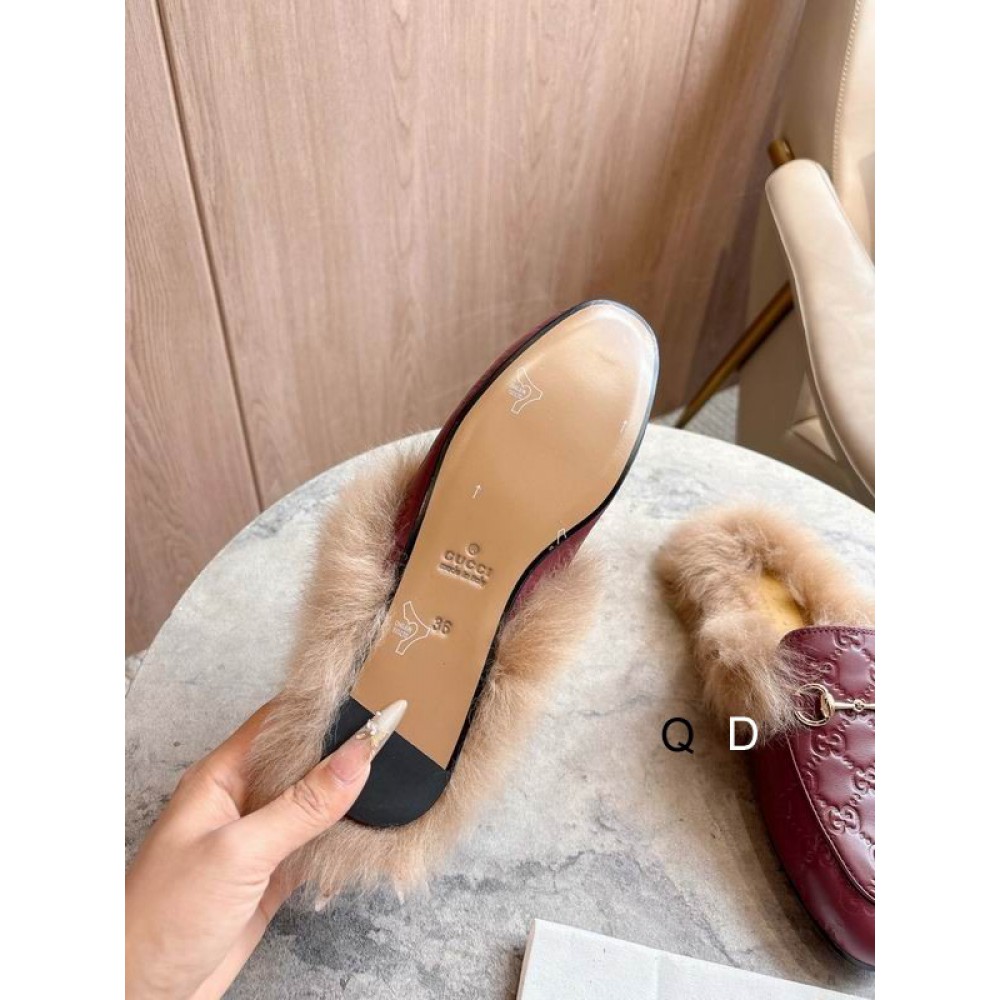 Gucci shearling horsebit mules 36-41 Shoes
