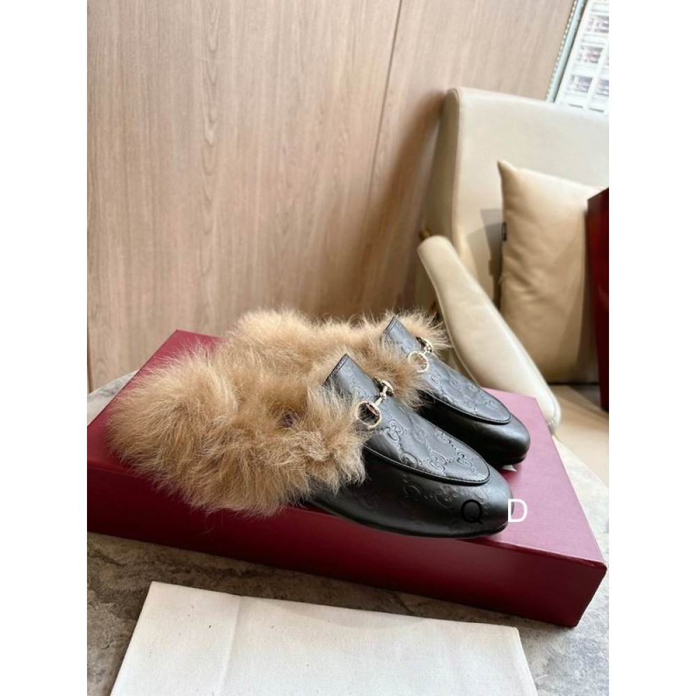 Gucci shearling horsebit mules 36-41 Shoes