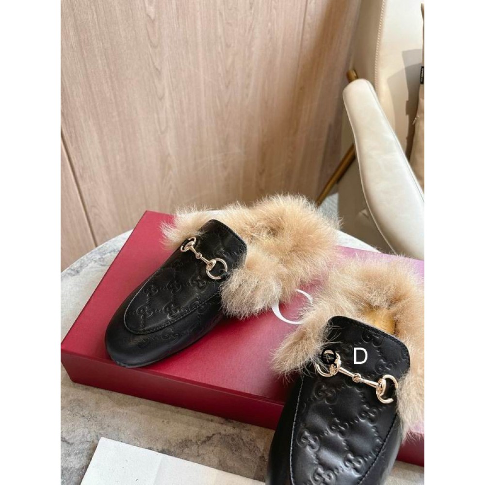 Gucci shearling horsebit mules 36-41 Shoes