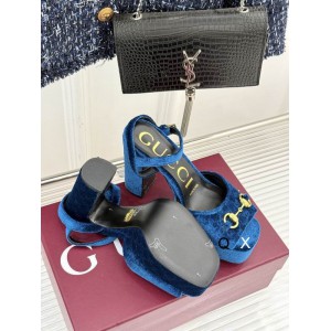 Gucci horsebit platforms velvet 36-41 11.5cm heel Shoes