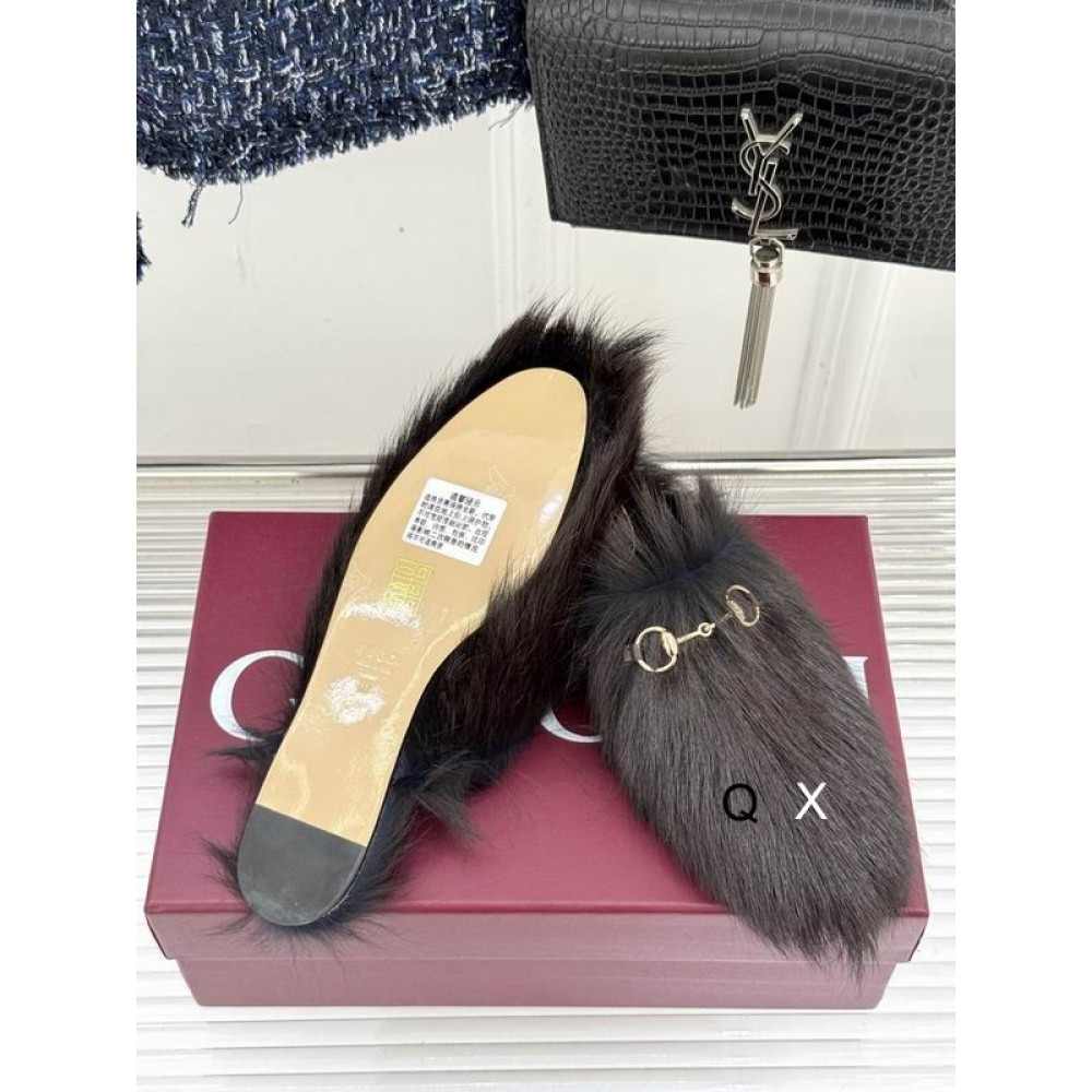 Gucci shearling horsebit mules 36-41 Shoes