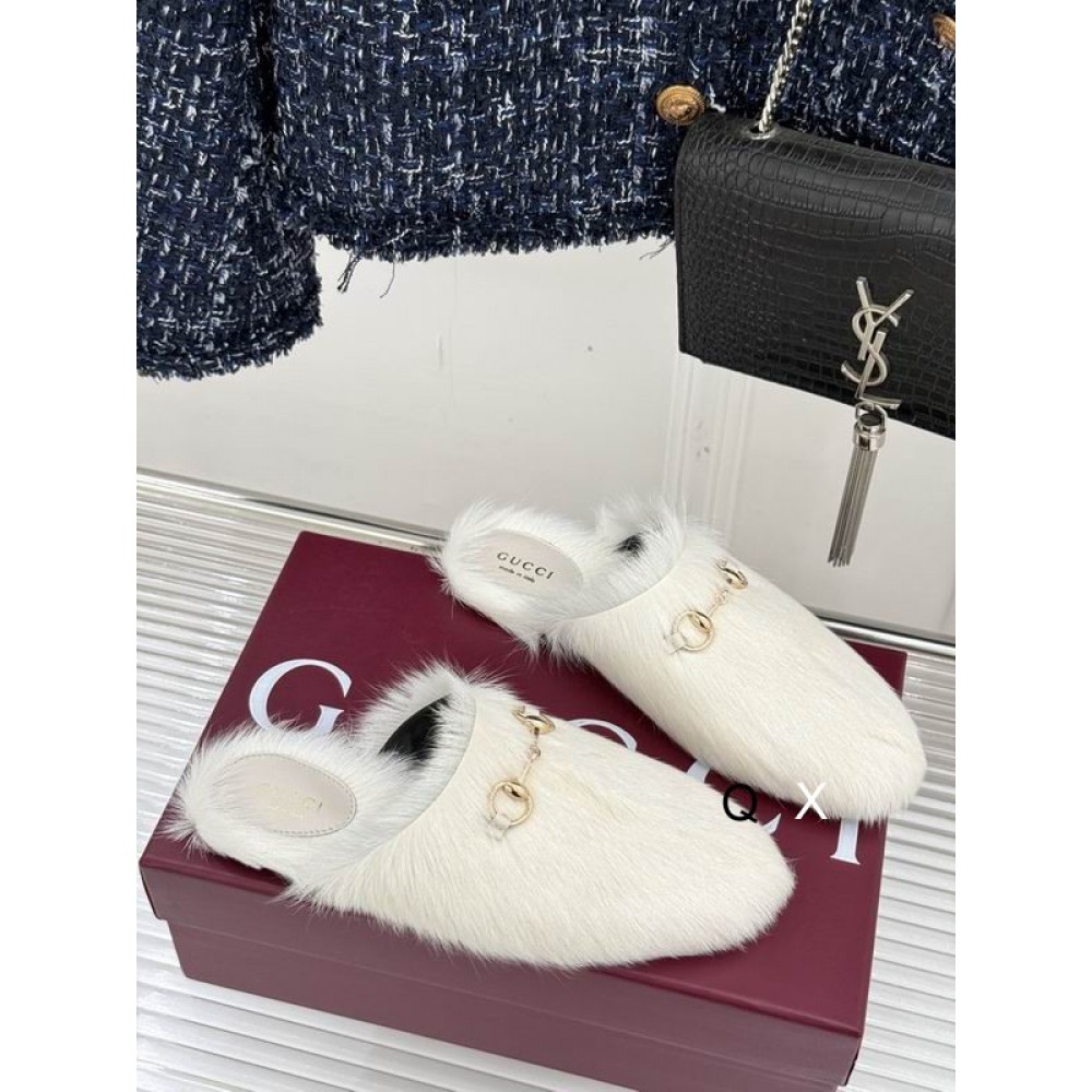 Gucci shearling horsebit mules 36-41 Shoes