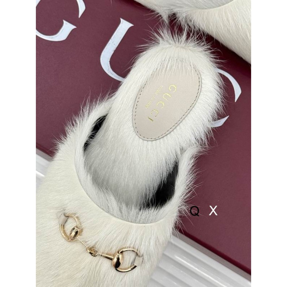 Gucci shearling horsebit mules 36-41 Shoes