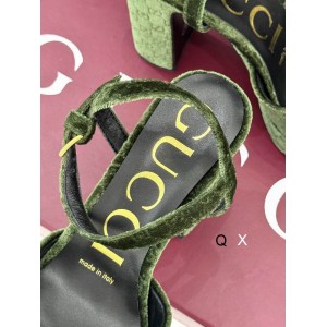 Gucci horsebit platforms velvet 36-41 11.5cm heel Shoes