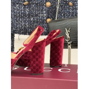 Gucci horsebit platforms velvet 36-41 11.5cm heel Shoes