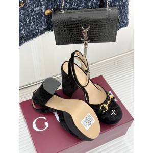Gucci horsebit platforms velvet 36-41 11.5cm heel Shoes