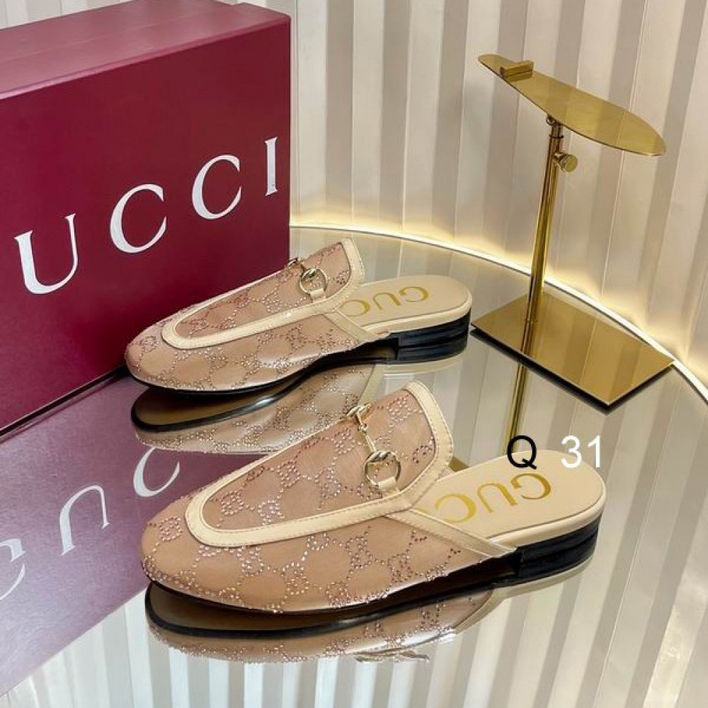 Gucci Princetown crystal slippers 35-42 Shoes