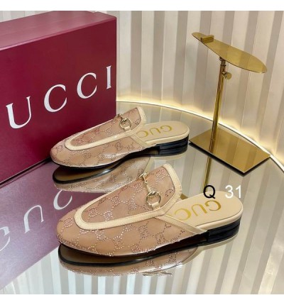 Gucci Princetown crystal slippers 35-42