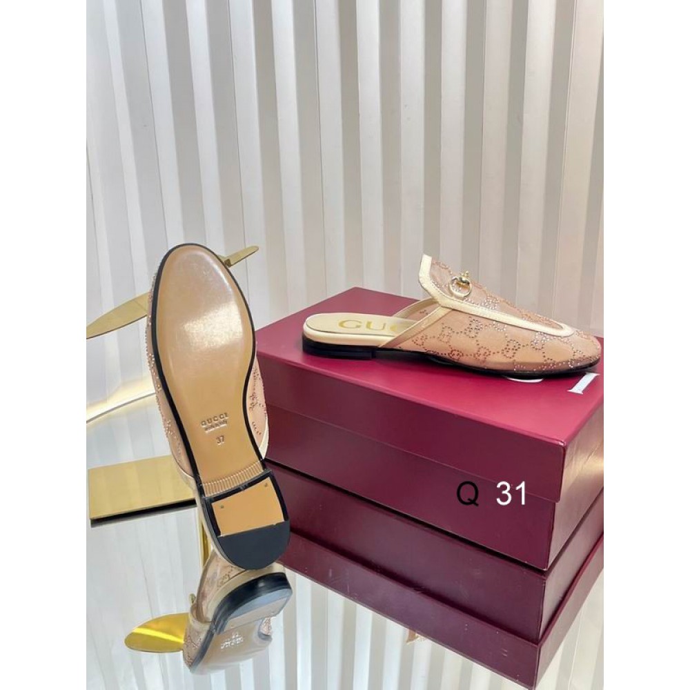 Gucci Princetown crystal slippers 35-42 Shoes