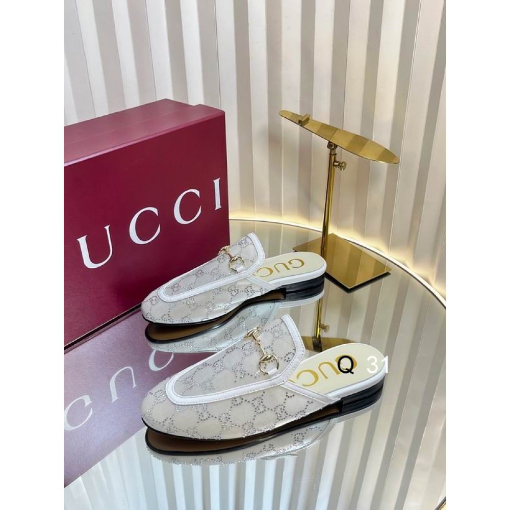 Gucci Princetown crystal slippers 35-42 Shoes