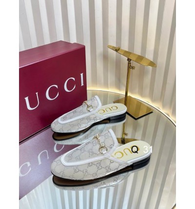 Gucci Princetown crystal slippers 35-42