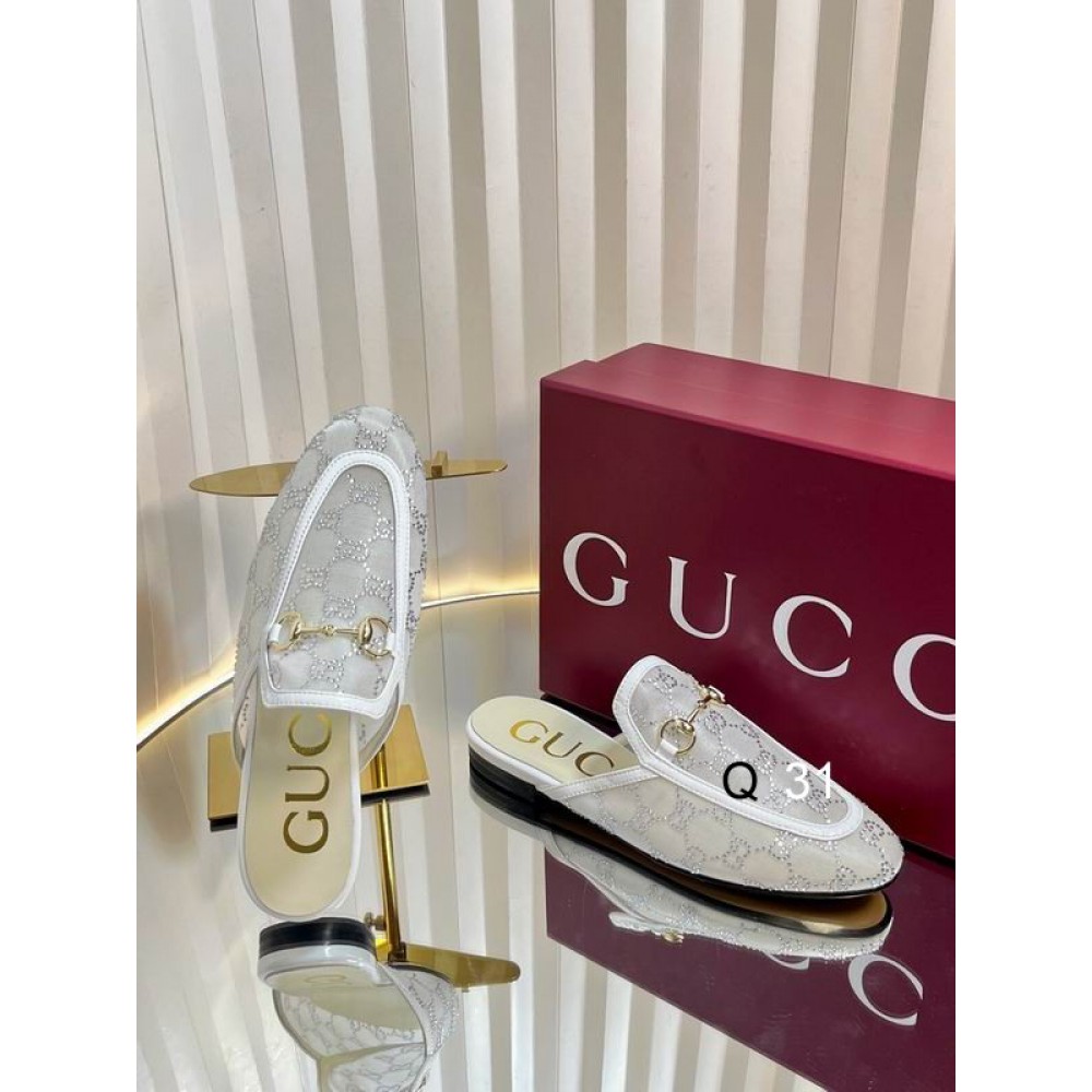 Gucci Princetown crystal slippers 35-42 Shoes