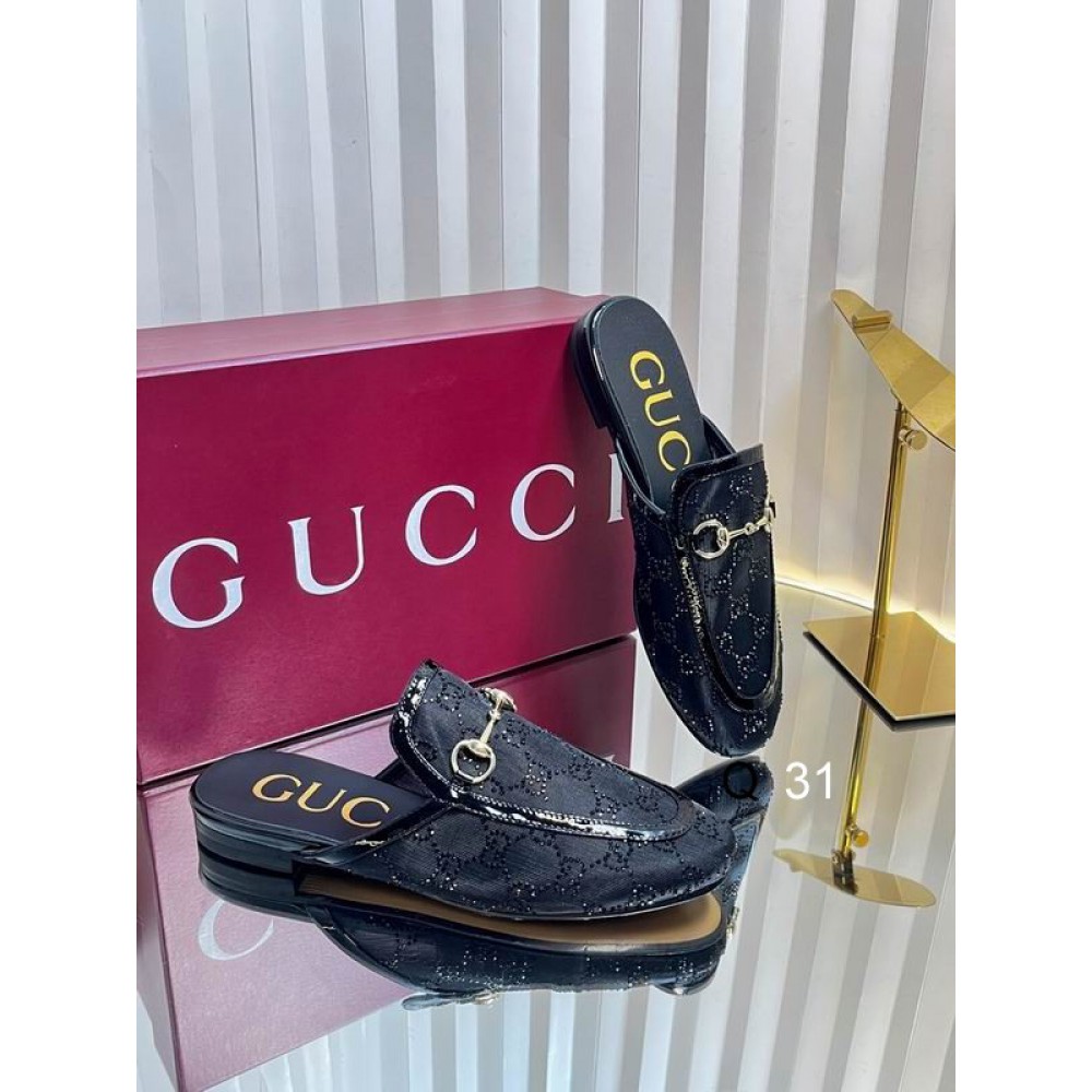 Gucci Princetown crystal slippers 35-42 Shoes