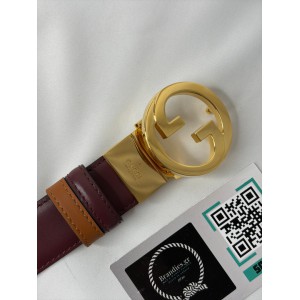 Gucci belt 3cm blondie reversible brown-rosso  Accesories