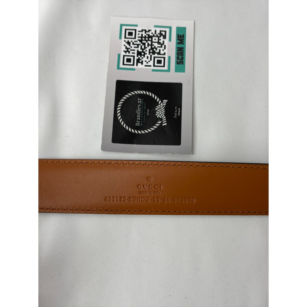 Gucci belt 3cm blondie reversible brown-rosso  Accesories