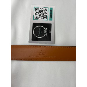 Gucci belt 3cm blondie reversible brown-rosso  Accesories