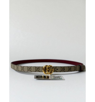 Gucci belt rosso 2cm reversible 