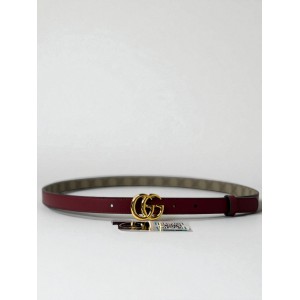 Gucci belt rosso 2cm reversible 