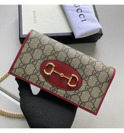 Gucci horsebit wallet on chain 19x10x4cm