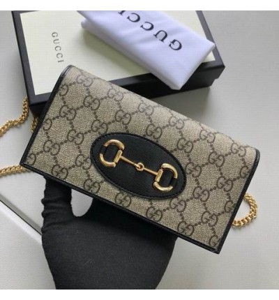 Gucci horsebit wallet on chain 19x10x4cm