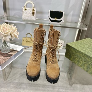 Gucci heeled boots suede Shoes