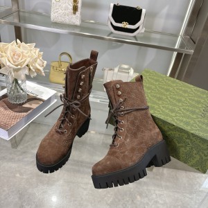 Gucci heeled boots suede Shoes