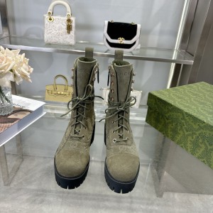 Gucci heeled boots suede Shoes