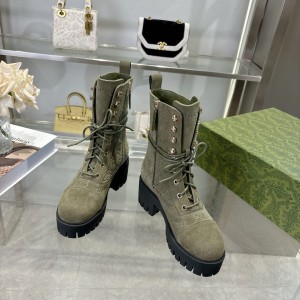 Gucci heeled boots suede Shoes