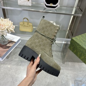 Gucci heeled boots suede Shoes
